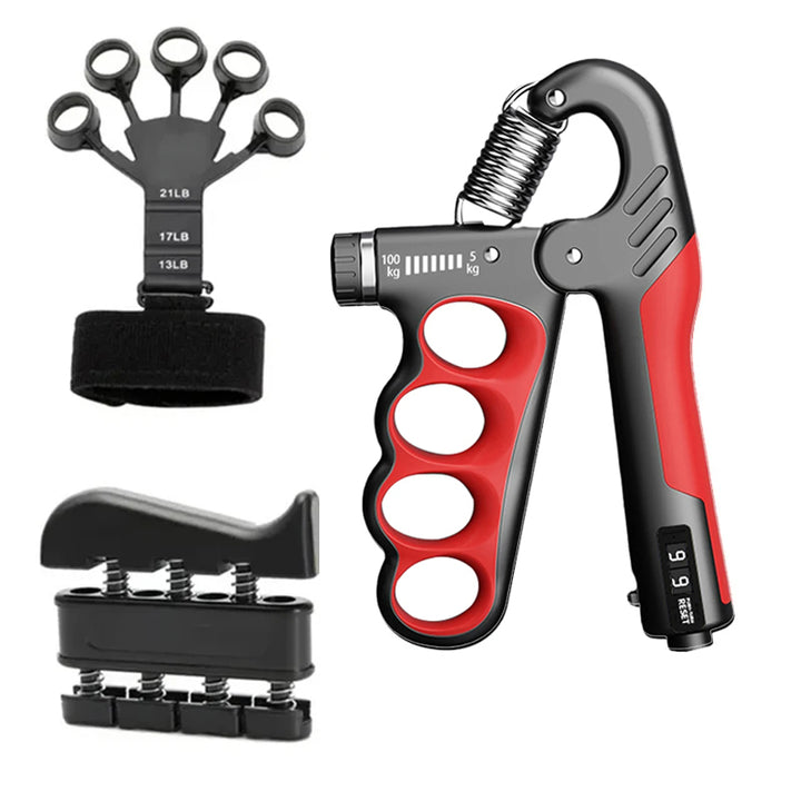Premium Adjustable 5-100KG Grip Strength Trainer with Counter – Hand Gripper for Muscle Building, Wrist Expander & Fitness