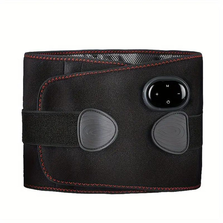 Premium Electric Waist Massager – Portable Lumbar Heating Belt with 3 Vibration Levels & Temperature Control – Adjustable Waist Support Brace for Pain Relief & Comfort