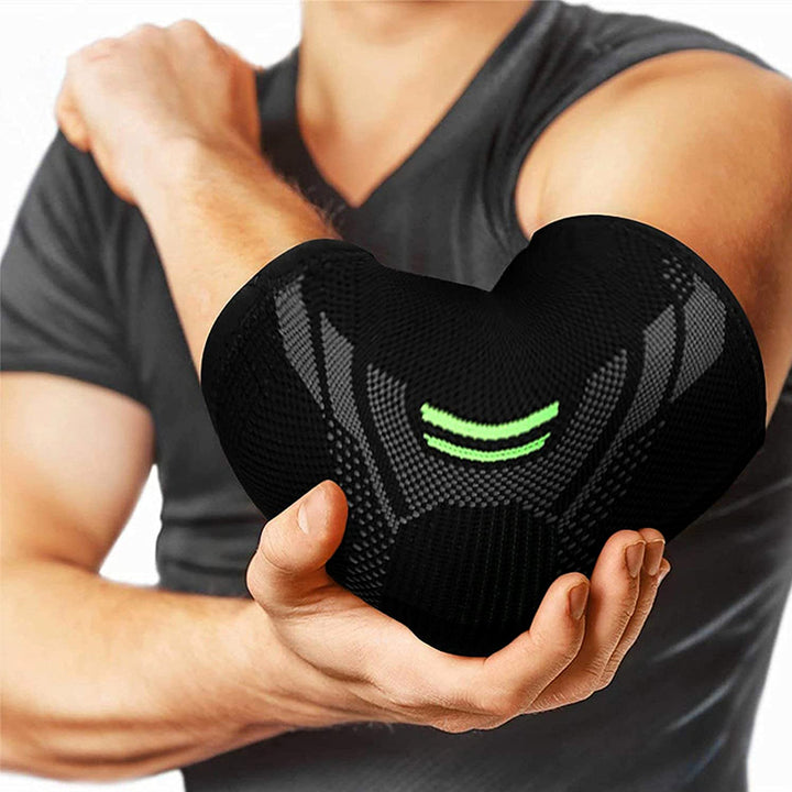 Premium Elbow Support Brace for Sports, Tennis, Golf & Basketball - Elastic Compression Sleeve, Anti-Slip Design for Elbow 