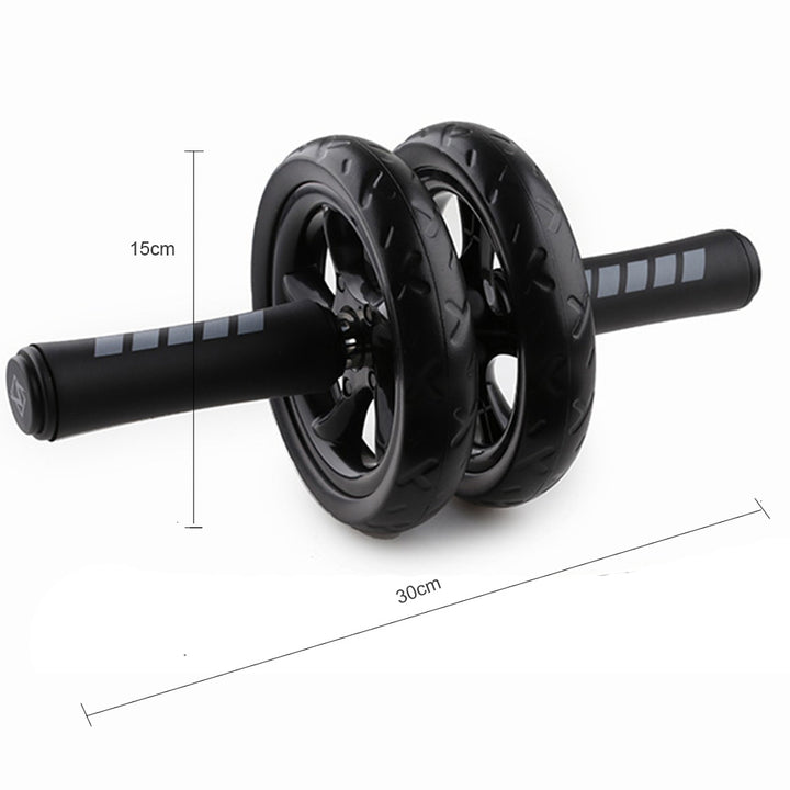 Premium Ab Roller Wheel for Core & Abdominal Strength Training - No Noise, Durable ABS & EVA Material, Includes Mat for