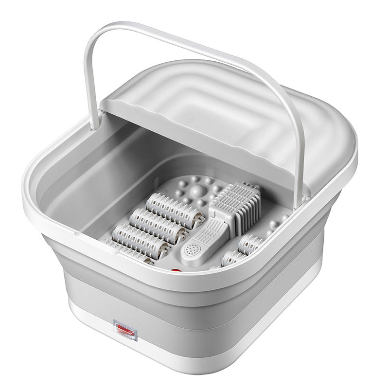 Premium Portable Thermostatic Foot Massage Tub – Foldable Heating Automatic Foot Bath for Home Relaxation & Blood Circulation