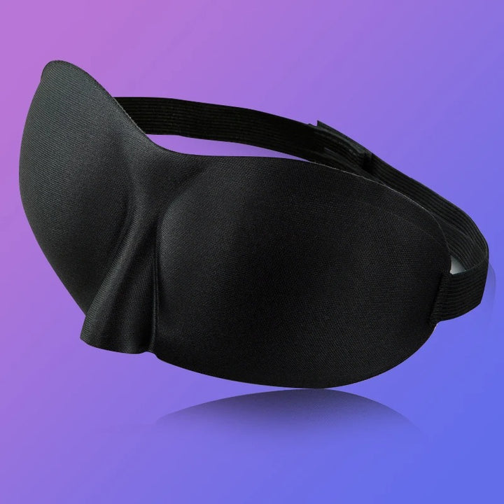 Premium 3D Sleeping Eye Mask for Travel, Padded Soft Blindfold Cover, Eye Relaxation Patch, Comfortable Sleep Aid, Adjustable